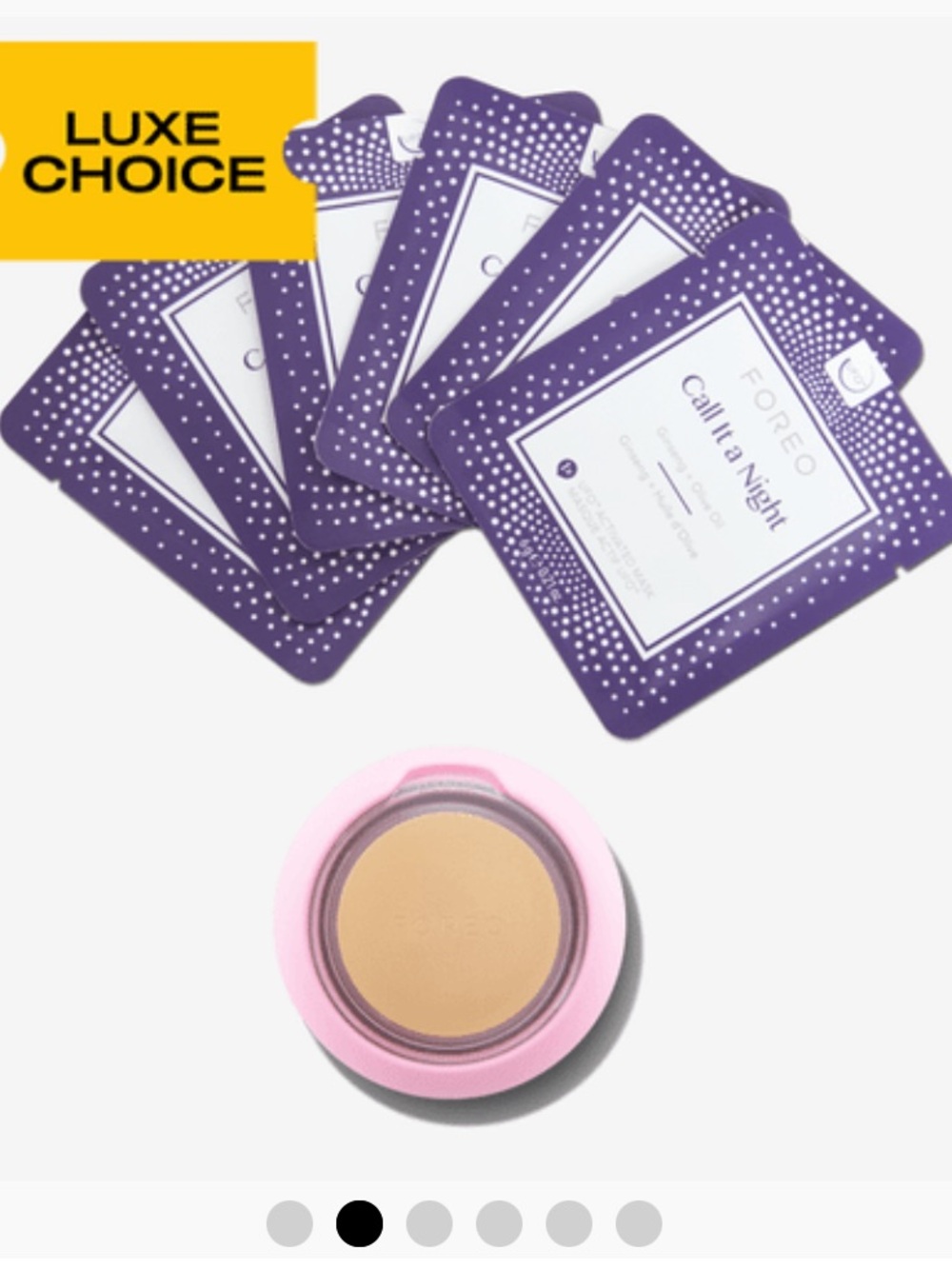 NEW - FOREO UFO Mini LED light therapy + 7 Call it a Night Sheet Masks